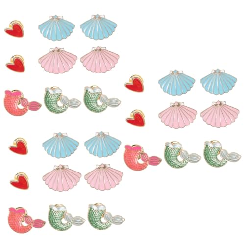BESPORTBLE 3 Sätze Mädchen Broschen Pins Corsage Cartoon Schmuck Niedliche Pin Damen Accessoire Accessoires Hat Dekoration Mantel Pin Broschen DIY Material Hut Pullover Clips 9 Stück * 3 von BESPORTBLE