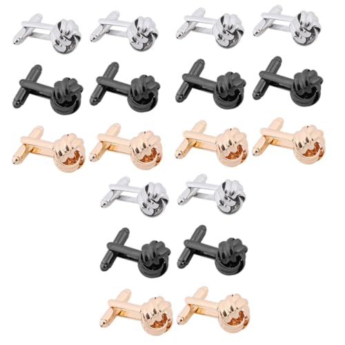 BESPORTBLE 3 Sätze Manschettenknöpfe Ärmel Hemd Herren-smoking-knöpfe Accessoire Für Herrenanzüge Smokingstollen Manschettenlinks Kleidung Schmuck Legierung 3 Paare * 3 von BESPORTBLE