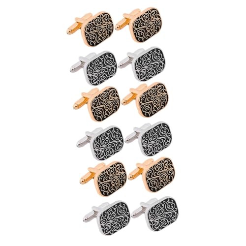 BESPORTBLE 3 Sätze Manschettenknöpfe Herrengeschenke Presents for Men Mens Jewellery Herrenmode Mens Männer Bräutigam Nieten Für Smokinghemden Kleidung Schmuck Legierung 2 Paare * 3 von BESPORTBLE