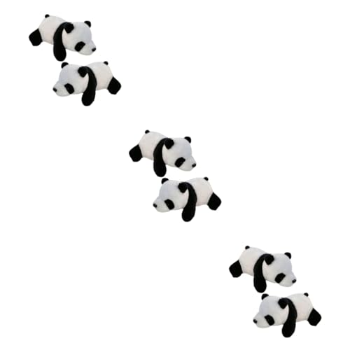 BESPORTBLE 3 Sätze Plüschbär Brosche Kreative Brosche Aus Baumwolle Tierbrosche Panda Förmige Brosche Weiß 2 Stück * 3 von BESPORTBLE