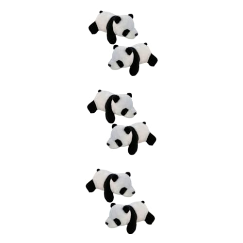 BESPORTBLE 3 Sätze Plüschbär Brosche Kreative Brosche In Panda Form Tier Brosche Baumwoll Brosche Weiß 2 Stück * 3 von BESPORTBLE