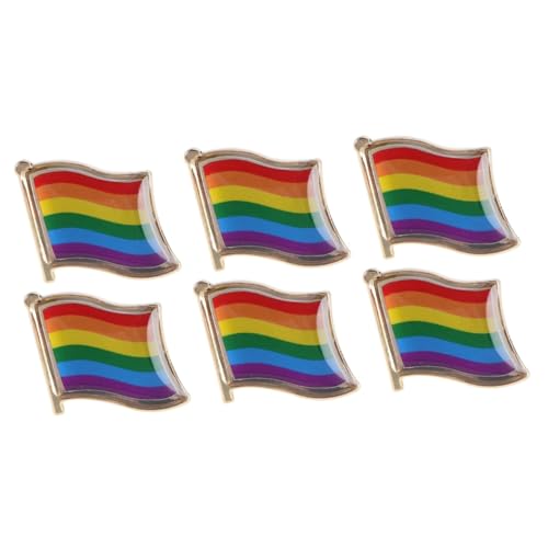 BESPORTBLE 3 Sätze Regenbogen Broschen Abzeichen Für Lgbtq Pride Kreative Stilvolle Anstecker Für Kleidung Taschen Accessoires Für Feiern Besondere Anlässe 2 Stücke * 3 von BESPORTBLE