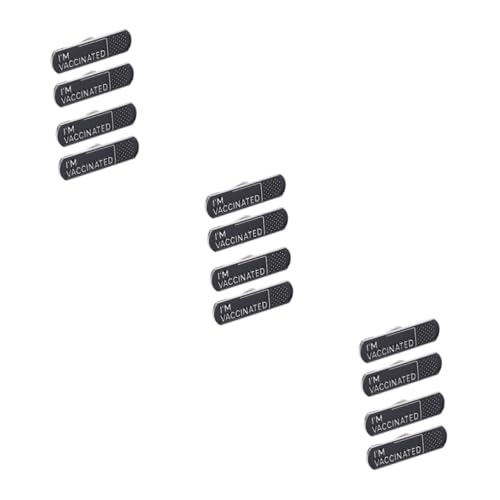 BESPORTBLE 3 Sätze Teiliges Abzeichen Brosche Kreative Brustnadel Für Kleidung Vielseitig Einsetzbar Schmuck Dekoration Für Besondere Anlässe 4 Stück * 3 von BESPORTBLE