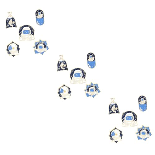 BESPORTBLE 3 Sätze Teiliges Astronauten Broschen Legierung Cartoon Anstecknadeln Für Kleidung Taschen Jacken Hochzeiten Tägliches Einzigartiges Design Hochwertige Verarbeitung 5 Stücke * 3 von BESPORTBLE