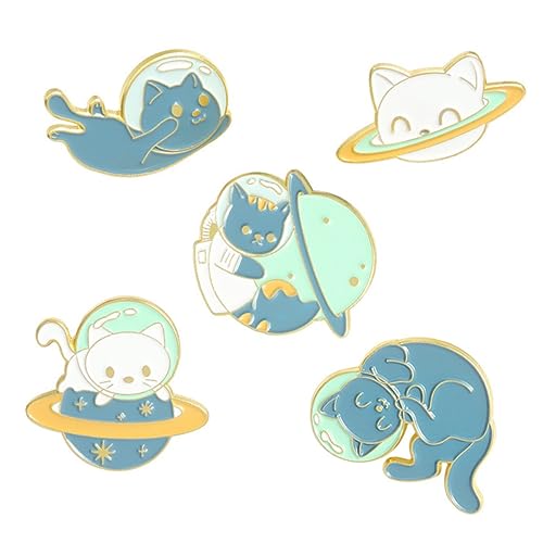 BESPORTBLE 3 Sätze Teiliges Cartoon Tierbroschen Niedliche Broschen Für Damen Dekorative Metallbroschen Im Weltraum Design Bekleidungszubehör Für Jacken Taschen 5 Stücke * 3 von BESPORTBLE