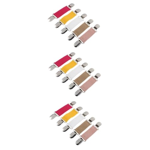 BESPORTBLE 3 Sätze Teiliges Elastischer Schulterclips Einfache Clips Für Pullover Strickjacken Vielseitige Schal Kragenverschlüsse Verschiedenen Farben Langlebige Accessoires Für 5 Stück * 3 von BESPORTBLE