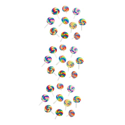 BESPORTBLE 3 Sätze Teiliges Lollipop Broschen Witzige Deko Broschen Für Kleidung Taschen Langlebig Leicht Für Frauen Zufällige Muster 10 Stück * 3 von BESPORTBLE