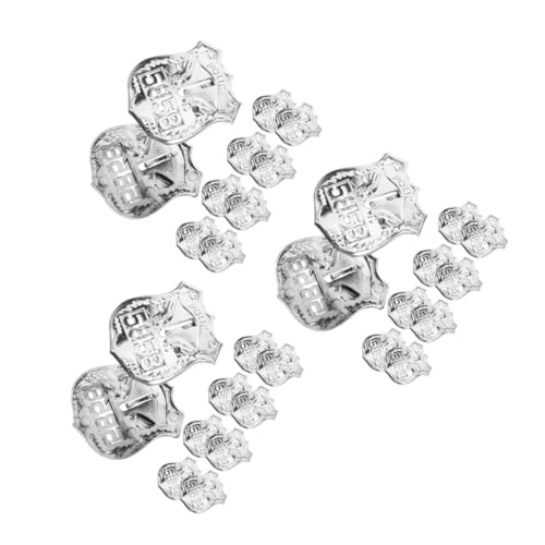 BESPORTBLE 3 Sätze Teiliges Polizeikostüm Zubehör Pin Für Cosplay Rollenspiele Und Partys Deko Für Halloween Und Mottopartys 10 Stück * 3 von BESPORTBLE