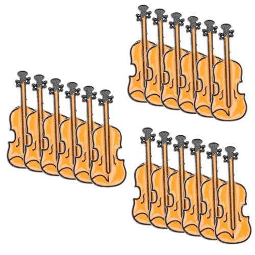 BESPORTBLE 3 Sätze Teiliges Violin Broschen Für Frauen Männer Metall Kleidung Reversnadel Kreative Instrument Deko Für Schals Taschen Hüte Für Anlässe 6 Stück * 3 von BESPORTBLE