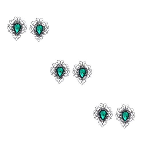 BESPORTBLE 3 Sätze Vintage Brosche Für Damen Grüne Edelstein Anstecknadel Schmuck Zur Bekleidung Für Hochzeit Weihnachten Besondere Anlässe 2 Stück * 3 von BESPORTBLE