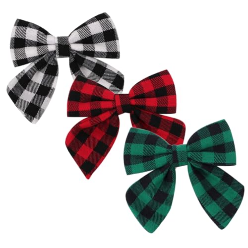 BESPORTBLE 3 Stck Teiliges Kleine Karierte Haarklammern für Mädchen Leichte Schleifen haarclips Dekorative Haarschmuck accessoires für Passend zu Verschiedenen Outfits von BESPORTBLE