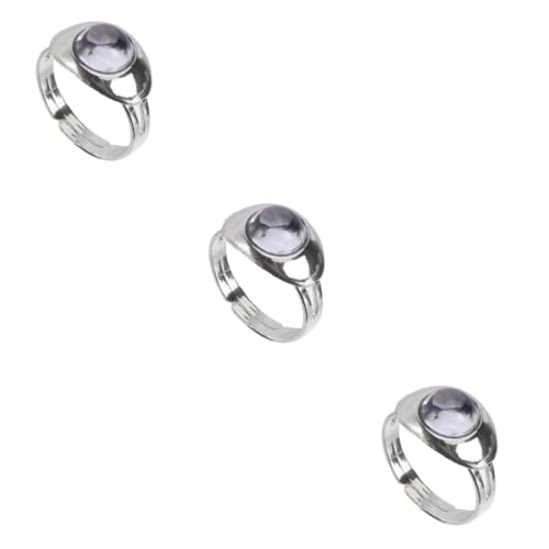 BESPORTBLE 3 Stck. Creative Color Changing Finger Ring Verstellbarer Stimmungsring für Damen Temperaturempfindlich Stilvolles Fingerdecor Einzigartiger Schmuck für Besondere Anlässe von BESPORTBLE