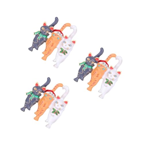 BESPORTBLE 3 Stck. Kreative Katzenbrosche Einzigartiger Pin für Shirts Langlebiges Sicheres Accessoire Perfektes für Freunde Familie von BESPORTBLE