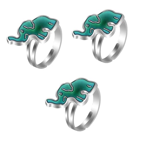 BESPORTBLE 3 Stck. Thermochromischer Ring für Verstellbarer Finger Ring mit Farbwechsel Kreatives für Jungen für Festliche Anlässe Stimmungsvolle Accessoires für Tag von BESPORTBLE