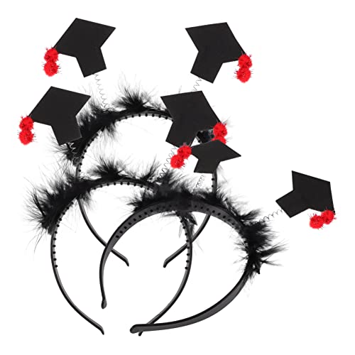 BESPORTBLE 3 Stück Abschluss Stirnband Grad-elemente-stirnband Graduierungselemente Haarband Haarreif Für Die Abschlusszeremonie Grad Hüte Abschluss-stirnband, Masse Party Cool Rot Satintuch BESPORTBLE 3 Stück Abschluss Stirnband Grad-elemente-stirnband Graduierungselemente Haarband Haarreif Für Die Abschlusszeremonie Grad Hüte Abschluss-stirnband, Masse Party Cool Rot Satintuch von BESPORTBLE