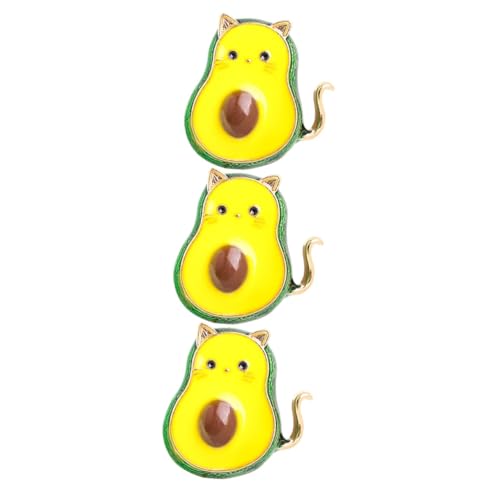 BESPORTBLE 3 Stück Avocado Brosche Pin für Frauen Niedlicher Anstecker für Kleidung Taschen Schals Perfektes für Geburtstage Besondere Anlässe Langlebig von BESPORTBLE