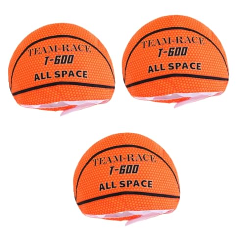 BESPORTBLE 3 Stück Basketball -Kopfhut Basketball-Partyhut Hut in Basketballform Kappe Basketball-Kopfbedeckung Neuheit Hut Lustige Partyhüte PP Baumwolle von BESPORTBLE