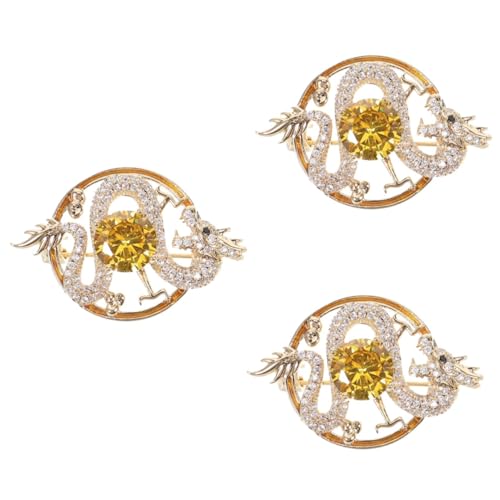 BESPORTBLE 3 Stück Broschen Brosche Für Frauen Dekorationen Drachen-pin-brosche Umhangverschluss Drachenbrosche Brosche Für Kleidung Zarte Brosche Aus Kupfer Diamant Golden BESPORTBLE 3 Stück Broschen Brosche Für Frauen Dekorationen Drachen-pin-brosche Umhangverschluss Drachenbrosche Brosche Für Kleidung Zarte Brosche Aus Kupfer Diamant Golden von BESPORTBLE