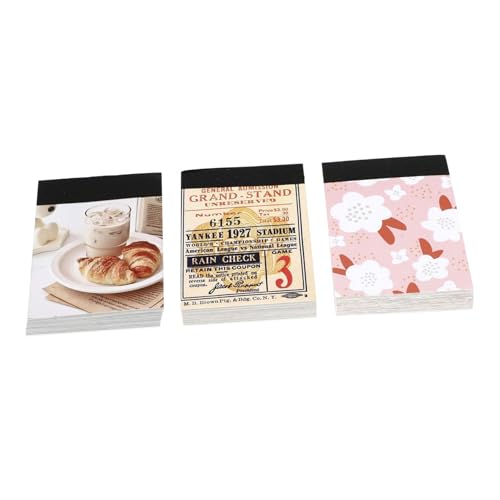 BESPORTBLE 3 Stück Collage Dekorationspapier Ideen-Notizbuch ästhetisch Sammelalbum liefert Schrottbuch Scrapbooking notizbuch für die arbeit kleiner Notizblock Colorful von BESPORTBLE