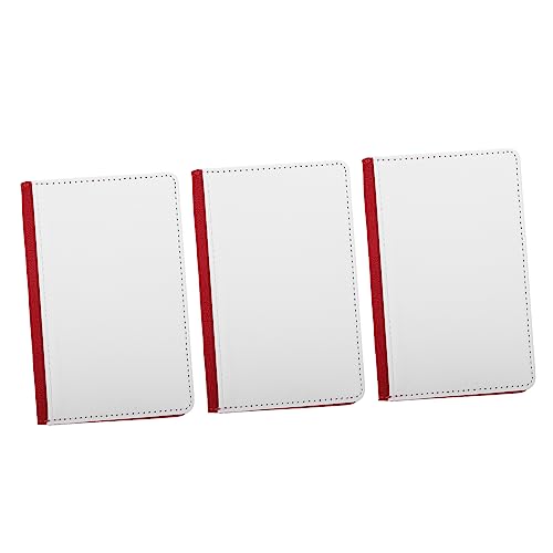 BESPORTBLE 3 Stück ID-Ordner Reisepassetui Mann Stichworte mehrere dokumentieren kreditkartenhalter Credit Card Holder Document Bag Brieftasche für Kartenhalter Geldbörse aus PU-Leder rot von BESPORTBLE