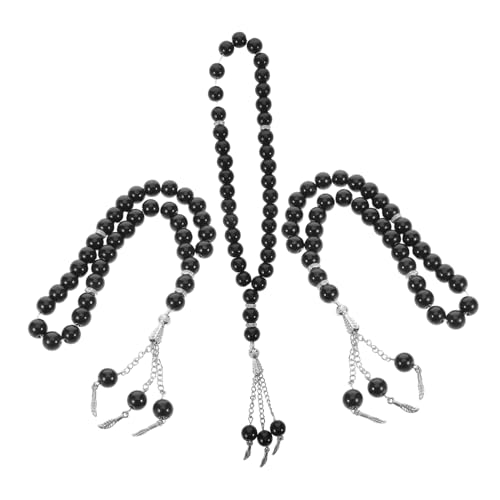 BESPORTBLE 3stücke Muslimische Gebetsperlen Islamische Gebetskette Für Frauen Handgebetsperlen Islamischer Schmuck Rosenkranz-gebetsperlenarmband Religiöse Perlenkette Gebetsarmband Für von BESPORTBLE