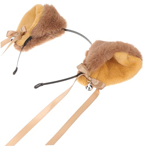 BESPORTBLE 3st Stirnband Mit Katzenohren Halloween-katzen-haarband Halloween-katzen-cosplay Halloween-katzenohr-kopfbedeckung Katze-cosplay-kostüm Bommel Haarband Kleidung Plüsch Flauschige von BESPORTBLE