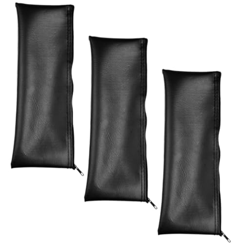 BESPORTBLE 3 Stück Mikrofon Aufbewahrungstaschen PU Leder mit Reißverschluss Staubschutz Stoßfest für Handmikrofone und Zubehör Praktischer Organizer für Reisen und Bühnenauftritte von BESPORTBLE