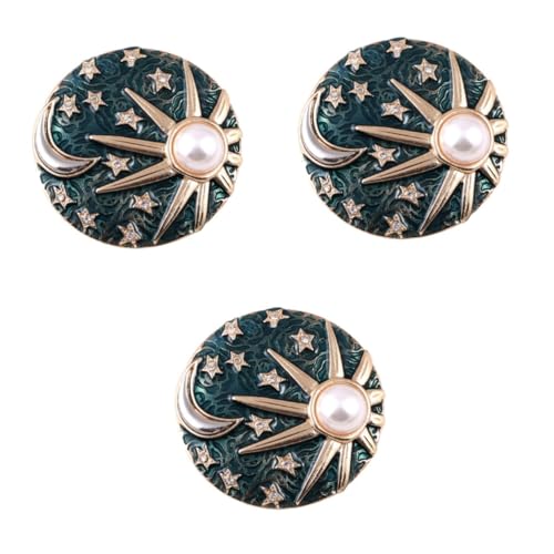 BESPORTBLE 3 Stück Perlenbrosche Kleidungsstück Hochzeitskleid Für Dekoration Kostümschmuck Ornament Broschen Künstliche Brosche Elegante Retro Brosche Legierung von BESPORTBLE