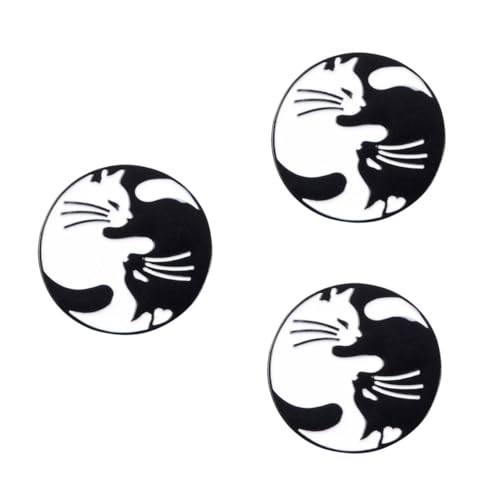 BESPORTBLE 3 Stück Schwarze Katzenbrosche Legierung Lustiger Cartoon Pin für Jeans Taschen Kleidung Kreative Dekoration für Frauen Leicht Langlebig von BESPORTBLE