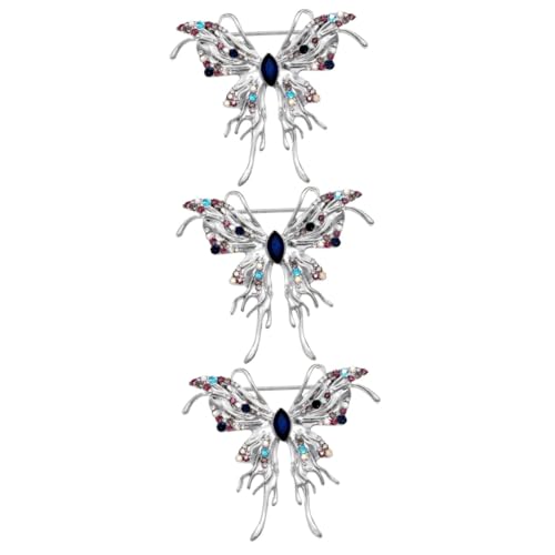BESPORTBLE 3 Stück Strass-Brosche elegant Hochzeit Stellnadel abstecknadeln haircharm muttertagsgescgenk weihachtsgeschenk Hut Reversnadel Strass-Schmetterlings-Brosche Legierung BESPORTBLE 3 Stück Strass-Brosche elegant Hochzeit Stellnadel abstecknadeln haircharm muttertagsgescgenk weihachtsgeschenk Hut Reversnadel Strass-Schmetterlings-Brosche Legierung von BESPORTBLE