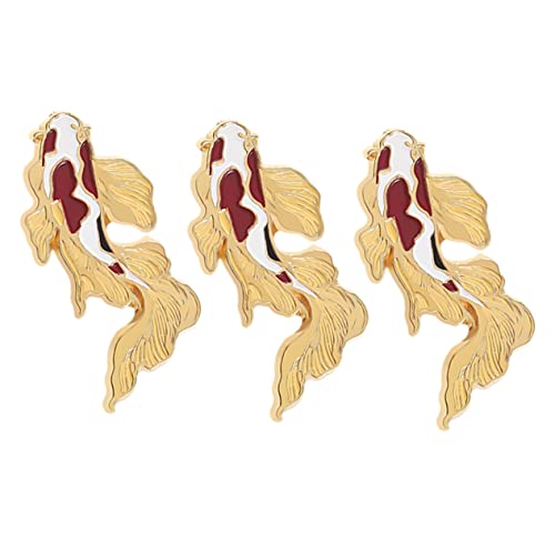 BESPORTBLE 3stücke Kleiderbrosche Metallnadel Für Hüte Hutnadel Broschennadel Rucksacknadel Ästhetische Nadel Anzugbrosche Kragennadel Emaille-nadel Für Kleidung von BESPORTBLE