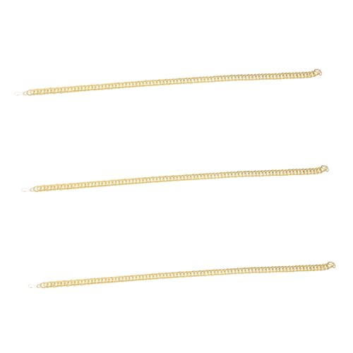 BESPORTBLE 3stücke Exaggerated Necklace Für Männer Imitation Gold Kette Für Partys Hip Hop Punk Stil Stylische Dekoration Für Jungen Und Erwachsene von BESPORTBLE