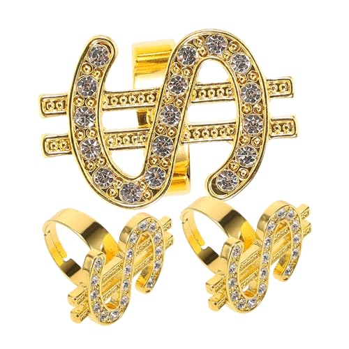 BESPORTBLE 3 Stück Teiliges Metallring Diamantbesatz Auffällige Hip hop Kostümringe für Mottoparty Rapper Punk Accessoires Signierte Modellringe für Faschingsfeiern BESPORTBLE 3 Stück Teiliges Metallring Diamantbesatz Auffällige Hip hop Kostümringe für Mottoparty Rapper Punk Accessoires Signierte Modellringe für Faschingsfeiern von BESPORTBLE