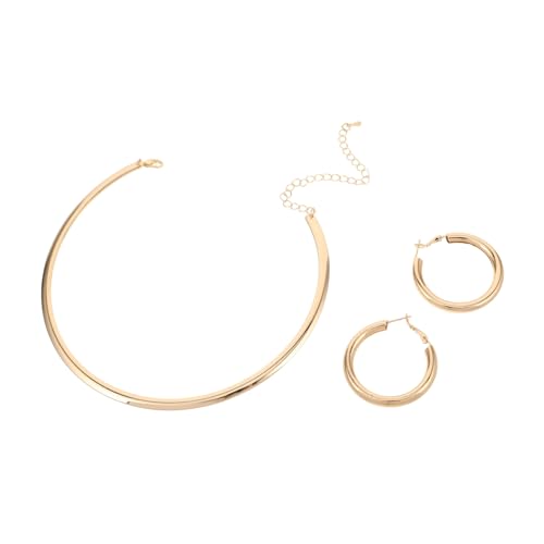 BESPORTBLE 3 Stück Teiliges Ohrschmuck Set Boho Creolen Choker Halskette für Frauen zu Geburtstag Weihnachten und Feiertagen Vielseitig und Elegant von BESPORTBLE