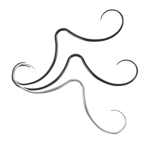 BESPORTBLE 3 Stück Teiliges Septum Nasenring Rostfreiem Stabile Nasenpiercings mit Einzigartigem Schnurrbart Design Hautfreundlich Langlebig Komfortabel für Damen und Herren von BESPORTBLE