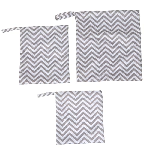 BESPORTBLE 3 Stück Teiliges Windeltaschen mit Griff Wiederverwendbar Wasserdichtes TPU Atmungsaktiv für Nasse und Trockene Windeln Tragbarer Organizer für Unterwegs Praktische von BESPORTBLE