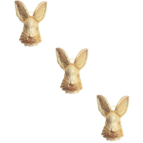 BESPORTBLE 3 Stück Vintage Kaninchen Brosche für Damen Tier Pin Kreative Kleidung Accessoires für Schal Pullover Rucksack Niedliche Hasenbrosche Geschenkidee für Weihnachten Besondere Anlässe von BESPORTBLE