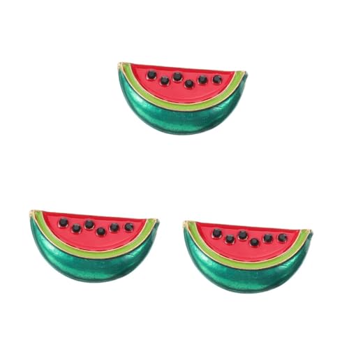 BESPORTBLE 3 Stück Wassermelone Anstecker Brosche Damen Kreative Mini Anstecknadel Aus Legierung Modischer Schmuck Für Alltag Party von BESPORTBLE