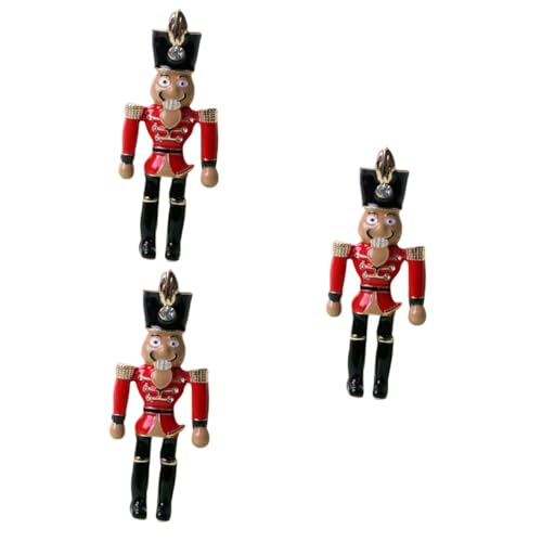 BESPORTBLE 3 Stück Weihnachtliche Brosche Nutcracker Soldat Anstecknadel Weihnachtsdeko für Frauen Charmanter Emaillierter Schmuck für Schal Mantel und Tasche Geschenkidee für Freundin und von BESPORTBLE