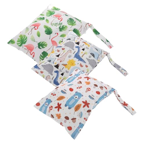 BESPORTBLE 3stücke Windel-Tasche Für Stickerei Und Trockentaschen wasserdichte Nasstasche Strand Und Pooltasche Kinderwagen-Organizer Yoga-Tasche Toilettenartikel-Beutel von BESPORTBLE