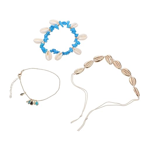 BESPORTBLE 3 Stücke Böhmische Fußkettchen Fußkettchen Knöchel Kette Fuß Anhänger Kette Fuß Hängen Zubehör Knöchel Schmuck Kreative Fußkettchen Mode Fußkettchen von BESPORTBLE