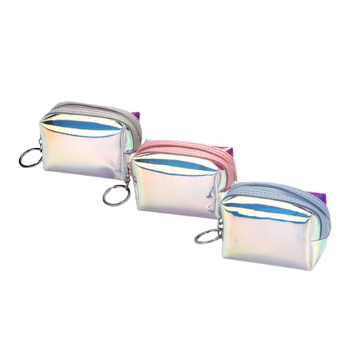 BESPORTBLE 3stücke Bunte Aufbewahrungstaschen wasserdichte Transparente Kosmetiktaschen Für Damen Um Geld Lippenstift Und Zu Organisieren Zufällige Farben von BESPORTBLE