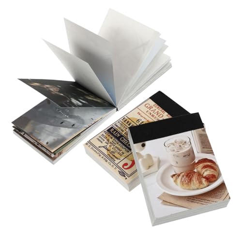BESPORTBLE 3 Teiliges Collage Dekorpapier Ideen Notizbuch Scrapbook Ästhetisches Scrapbook Zubehör Journaling Planer DIY Scrapbooking Notizbücher Notizbuch Für Die Arbeit Tagebuch von BESPORTBLE