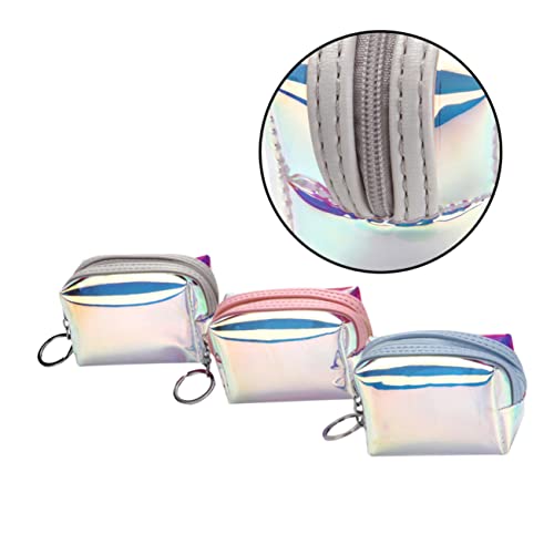 BESPORTBLE 3stücke Bunte Aufbewahrungstaschen Für Damen Grüne wasserdichte Transparente Taschen Kreative Handtaschen Zum Mitnehmen Für Geldbörse Telefon Lippenstift von BESPORTBLE