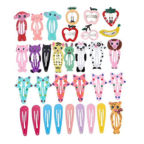 BESPORTBLE 30 Stück Mädchen Haarspangen und Stern Design und Langlebige Haarnadeln Bunte Haarclips für Kinder für Besondere Anlässe von BESPORTBLE