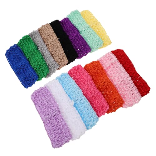 BESPORTBLE 30stücke Häkel Haar Bandanas Damen Stirnbänder Elastische Haarbänder Zubehör Für Mädchen Teens Party Kostüm Retro Haarband Schals Schmuck von BESPORTBLE