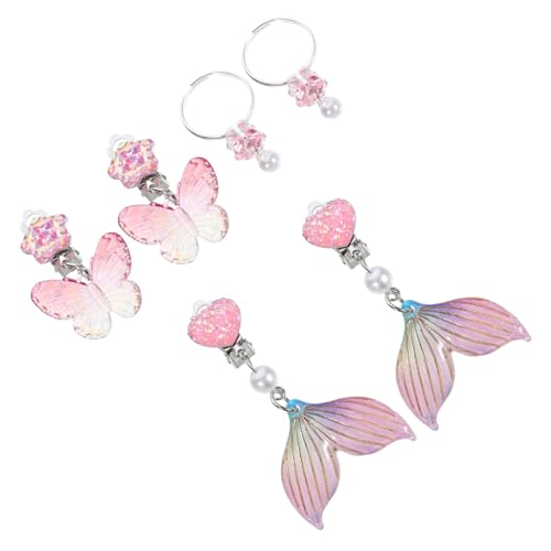 BESPORTBLE 3Paare Ohrclips Farbenfrohe Clip Ohrringe für Schmerzfrei Piercing für Partys Geburtstage und Besondere Anlässe mit Süßen Meerjungfrau Designs BESPORTBLE 3Paare Ohrclips Farbenfrohe Clip Ohrringe für Schmerzfrei Piercing für Partys Geburtstage und Besondere Anlässe mit Süßen Meerjungfrau Designs von BESPORTBLE