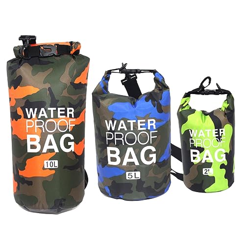 BESPORTBLE 3st Sack Trockene Tasche Schwimmende Tasche Bootstasche Fluss Trockener Beutel wasserdichte Aufbewahrungstasche wasserdichte Rucksäcke Wanderrucksäcke Wasserbeutel Draussen von BESPORTBLE