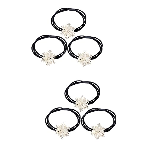 BESPORTBLE 3er Set Haargummis Mit Schneeflocken Design – Elegante Gummibänder Für Pferdeschwanz Und Hochsteckfrisuren - Idealer Haarschmuck Für Frauen Und Mädchen Zu Weihnachten Und von BESPORTBLE