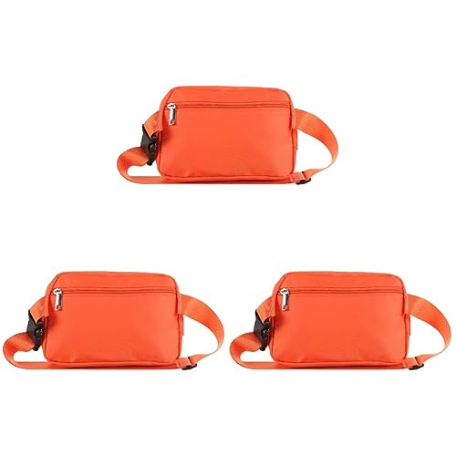 BESPORTBLE 3stücke Outdoor Crossbody Bag Verstellbare wasserdichte Bauchtasche Für Männer Und Frauen Multifunktionale Umhängetasche Für Fitness Und Reisen Leuchtendem von BESPORTBLE